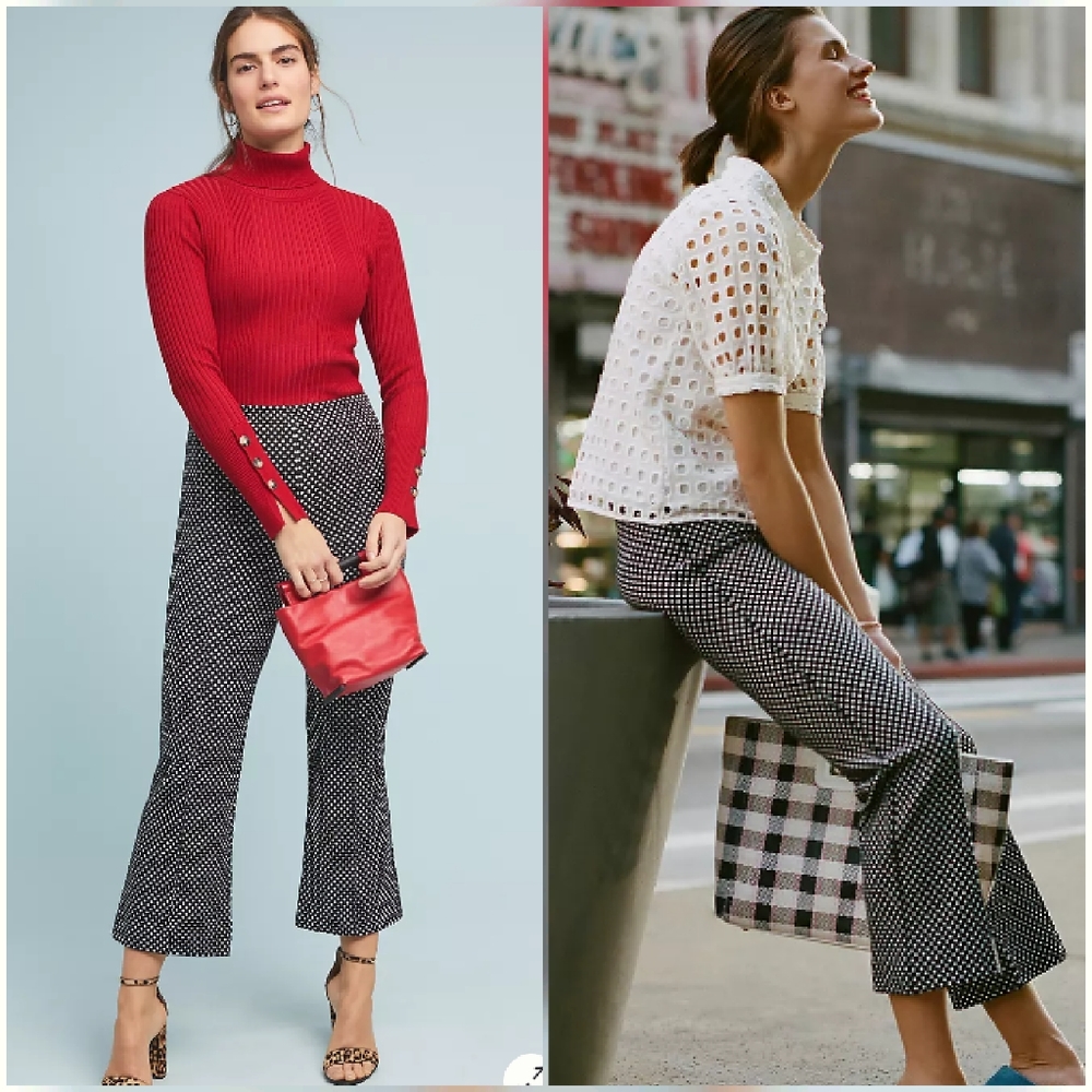 ANTHROPOLOGIE The Essential Crop Flare Slimming Trouser